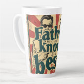 Vater kennt beste digitale Kunst Milchtasse (Linke Ecke)