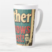 Vater kennt beste digitale Kunst Milchtasse (Rechte Ecke)