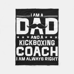 Vater Kickbox-Trainer immer recht Kickbox-Trainer Fleecedecke