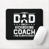 Vater Kickbox-Trainer immer recht Kickbox-Trainer Mousepad (Mit Mouse)