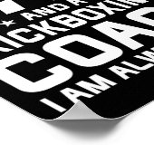 Vater Kickbox-Trainer immer recht Kickbox-Trainer Poster (Ecke)