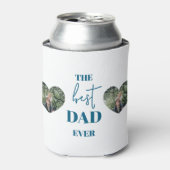 Vater & Kind Foto - Herzrahmen Bester Vater für je Dosenkühler (Kanne Vorderseite)