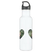 Vater & Kind Foto - Herzrahmen Bester Vater für je Edelstahlflasche (Rückseite)