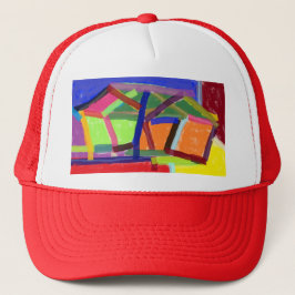 Vater, Kinder & Kinder abstrakt Truckerhut Truckerkappe