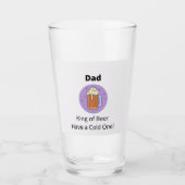 Vater King of Beer Glas (Vorderseite)