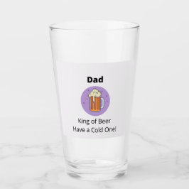 Vater King of Beer Glas