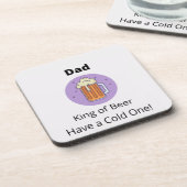 Vater King of Beer haben ein kaltes Getränkeuntersetzer (Linke Seite)