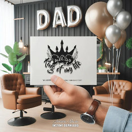 Vater King of my life Vathers Day Feiertagskarte