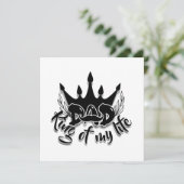 Vater King of my life Vathers Day Karte (Stehend Vorderseite)