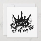 Vater King of my life Vathers Day Karte (Vorderseite)