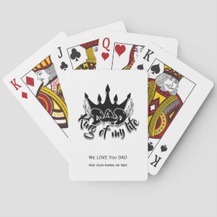 Vater King of my life Vathers Day Spielkarten