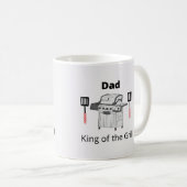 Vater King of the Grill Kaffeetasse (VorderseiteRechts)