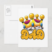 Vater Kings Crown Postkarte (Vorne/Hinten)