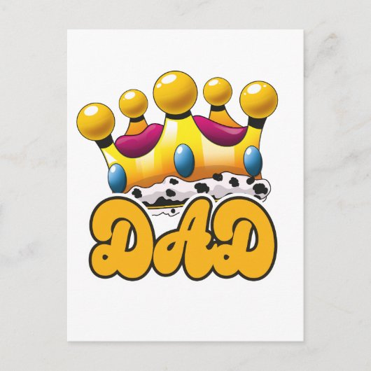 Vater Kings Crown Postkarte (Vorderseite)