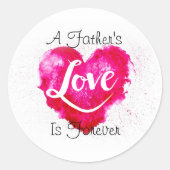 Vater Klassischer Rundaufkleber Runder Aufkleber (Vorderseite)