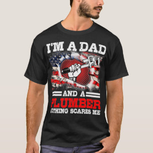 Vater Klempner hat vor nichts Angst Tag des Vaters T-Shirt
