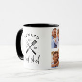 Vater Koch Grillen grill Multi-Foto moderne modern Tasse (Vorderseite Links)