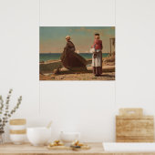 Vater kommt! 1873 Winslow Homer Kunst Poster (Küche)