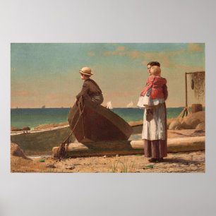 Vater kommt! - Winslow Homer Fine Art Poster