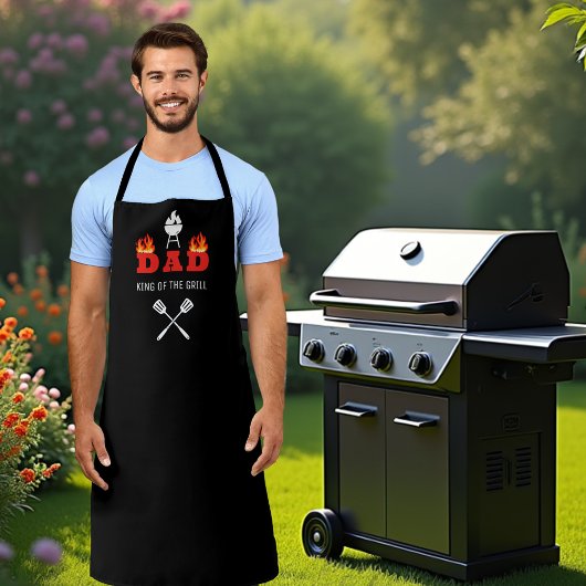 VATER König der Grill GRILLEN schwarz Schürze
