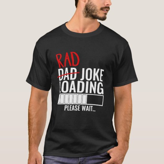 Vater Krass Joading Bitte warten Funny Geschenk fü T-Shirt (Vorderseite)