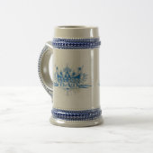 Vater-Krone, Blau, Stein Bierglas (Vorderseite Links)