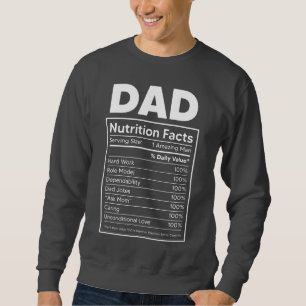 Vater-Label "Nutrition Facts" Sweatshirt