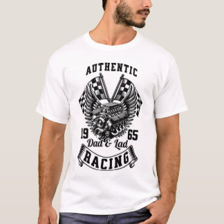 Vater & Lad Racing T - Shirt - Klassischer Motor D