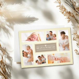 Vater Leben Bestes Leben Familie Collage Vatertag Karte