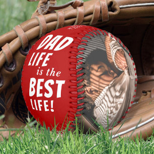 Vater Leben ist das beste Leben 2 Fotos Vatertag Baseball