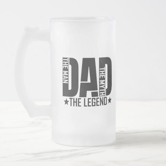 Vater Legend Man Mattglas Bierglas (Links)