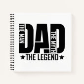 Vater Legend Man Notizblock (Vorderseite)