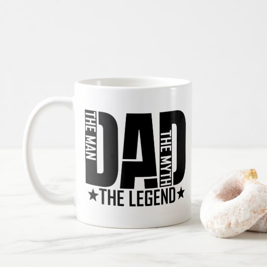 Vater Legende Mann Kaffeetasse (Mit Donut)