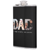 Vater-Legende mit 3-Foto-Collage Flachmann (Links)