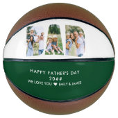 VATER Letter Cutout-BildCollage Benutzerdefinierte Basketball (Vorderseite)