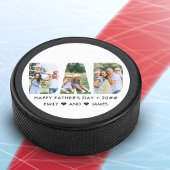 VATER Letter Cutout-BildCollage Benutzerdefinierte Eishockey Puck