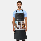 VATER Letter Cutout Foto Collage benutzerdefiniert Schürze (Getragen)