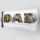 VATER Letter Foto Collage Vatertag Golf Headcover (Vorderseite)