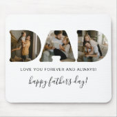 VATER Letter Foto Collage Vatertag Maus Pad Mousepad (Vorne)