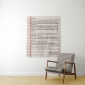 Vater Letter Gift für den Vater Wandteppich (Beispiel)