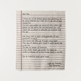 Vater Letter Gift für den Vater Wandteppich