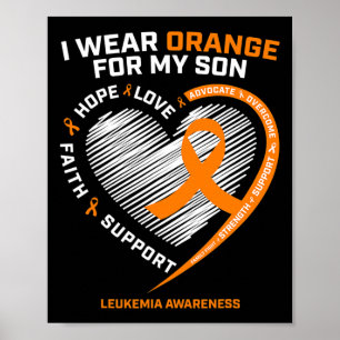 Vater Leukämie Bewusstsein Son Leukämie Bewusstsei Poster