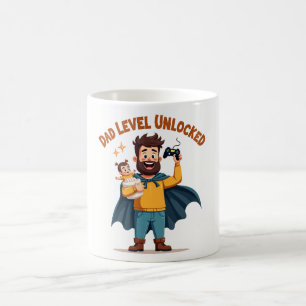 🎮 Vater Level entsperrt - Funny Gamer Vater Vater Kaffeetasse