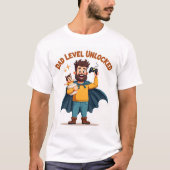 🎮 Vater Level entsperrt - Funny Gamer Vater Vater T-Shirt (Vorderseite)