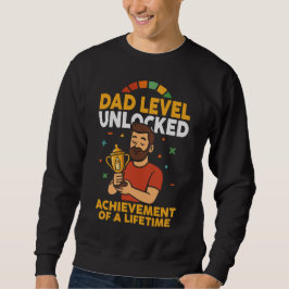 Vater Level entsperrt - Funny Vatertag Geschenk Sweatshirt