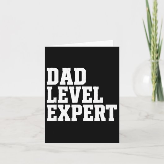 Vater Level Experte Lustiges Vatergeschenk Karte (Vorderseite)