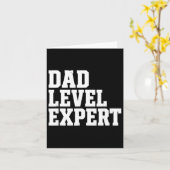 Vater Level Experte Lustiges Vatergeschenk Karte (Gelbe Blume)