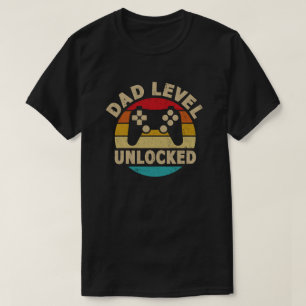 Vater-Level freigeschaltet Schwangerschaftsankündi T-Shirt