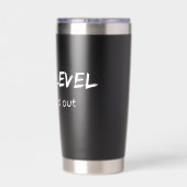 Vater Level Maximiert Retro-Gamer-Kunst Thermobecher (Rückseite)