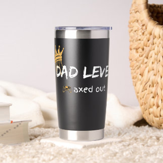 Vater Level Maximiert Retro-Gamer-Kunst Thermobecher